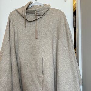 UGG Charlynne Poncho Drawstring Funnel Neck Pouch Pocket